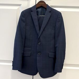 Marc New York Navy Blue Boy Suit | Skinny Size 12 | Jacket and Dress Pants
